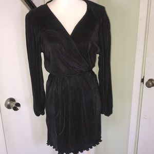 NWT ZARA Ribbed Long Sleeve Wrap Dress